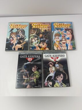 Gate Keepers Anime Dvd Lot Vol 2 3 4 & Gate Keepers 21 Vol 1 & 2 Pioneer VGC